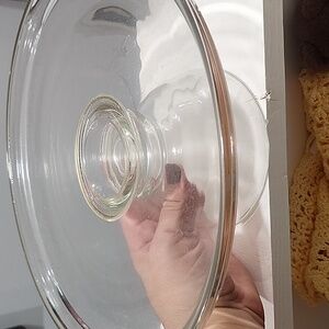 Heavy glass cake stand